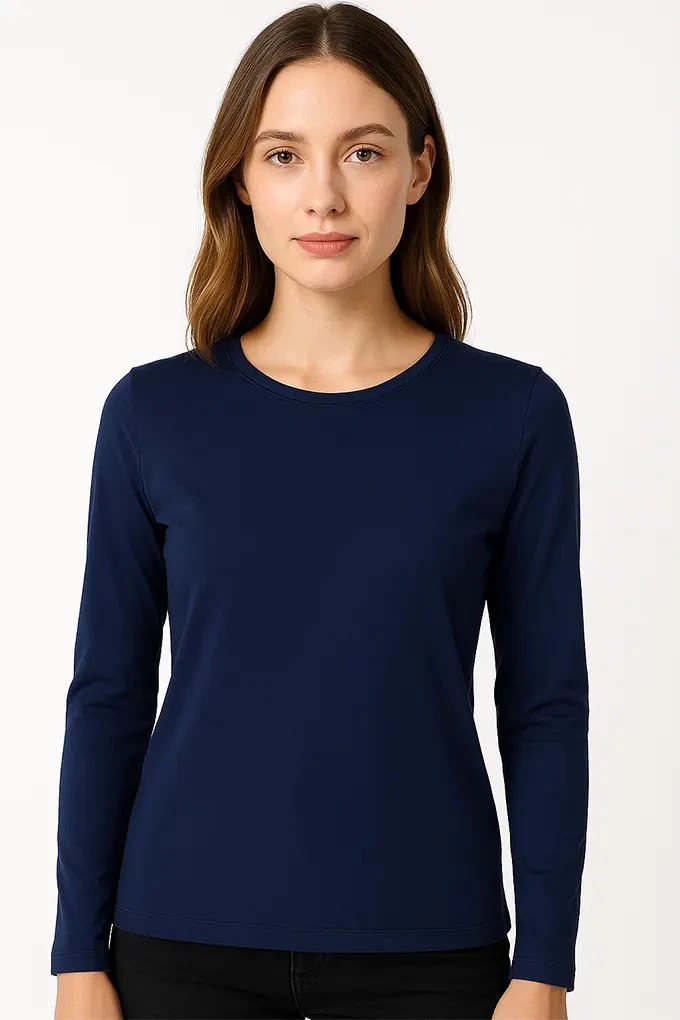 Woman Thermal Plain Sweater