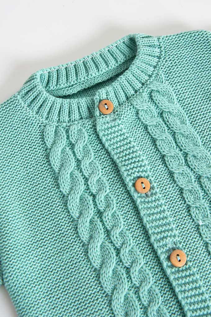Braid Knitted Baby Jacket