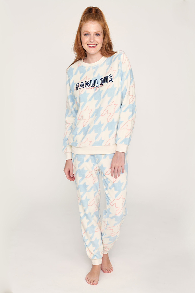 Fabulous Woman Printed Coral Pyjama Set