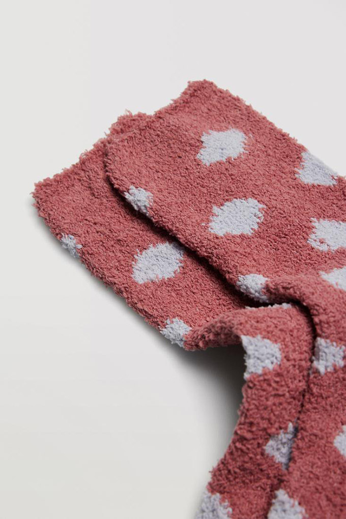 Woman Anti-Pressure Cuff Flannel Socks