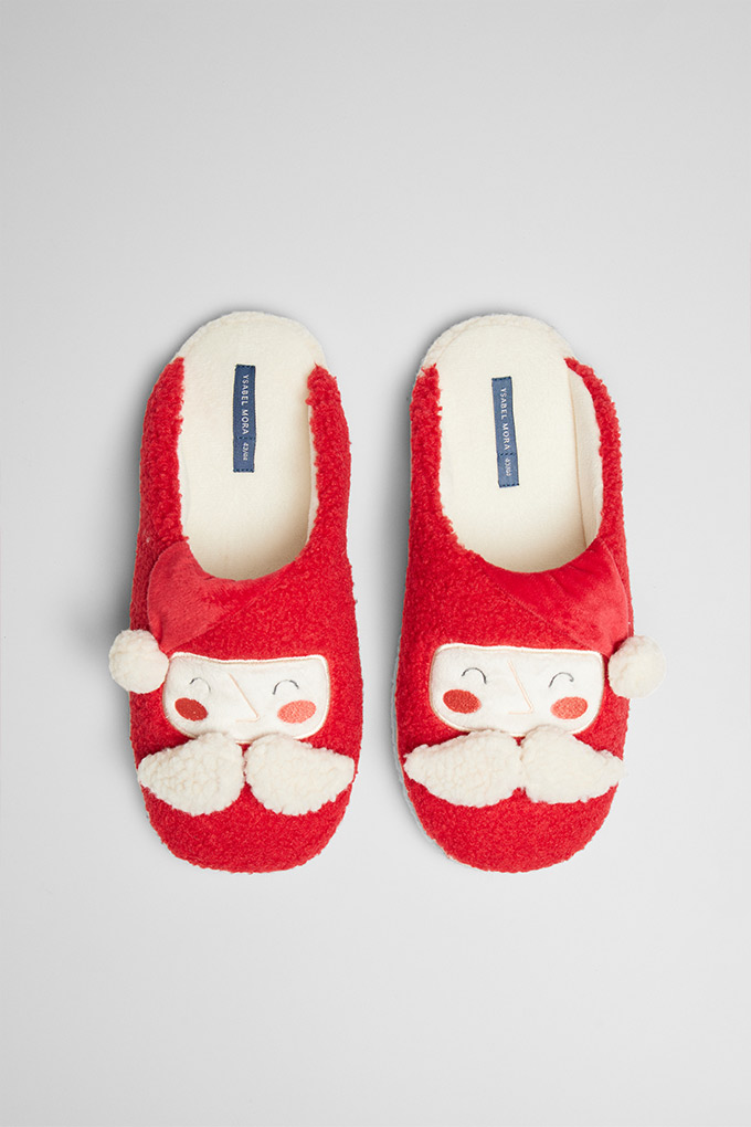 Santa Man Sherpa Slippers