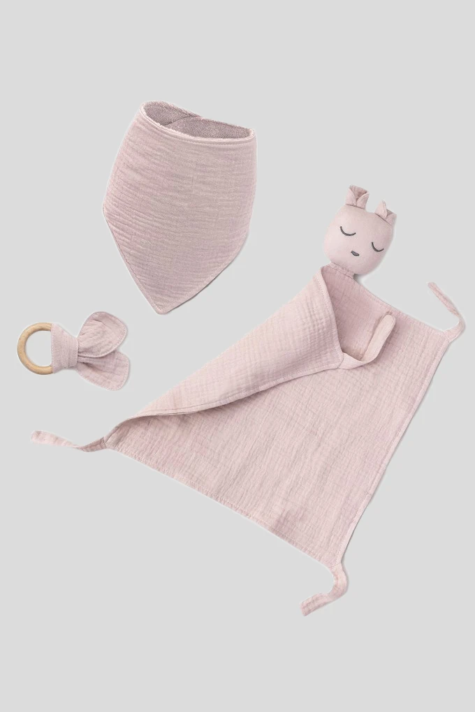SET41 Muslin 3 Pieces Baby Set