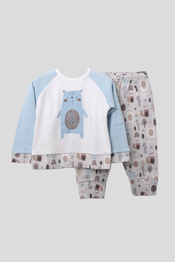 Pijama Estampado Cardado Criança 7130_1