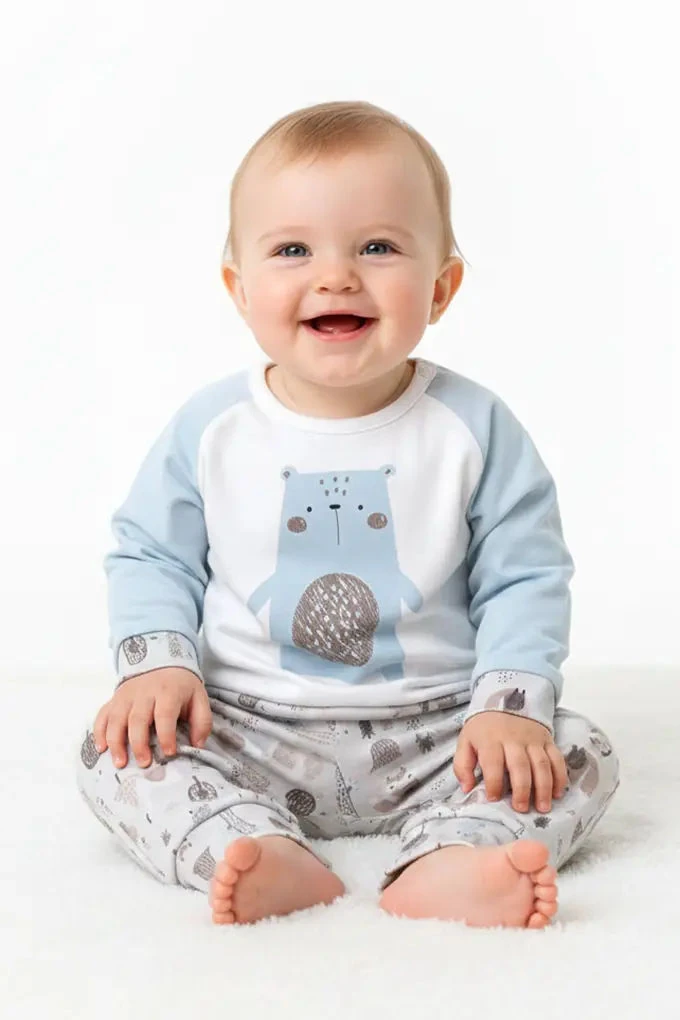 7130 Kids Thermical Printed Pyjama Set