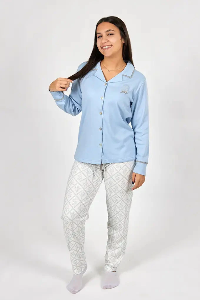 MS1306 Woman Thermal Jacket Pyjama Set