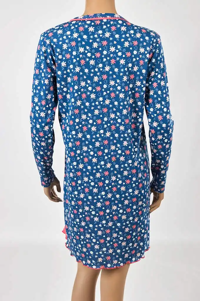 Flowers Woman Thermal Printed Nighshirt