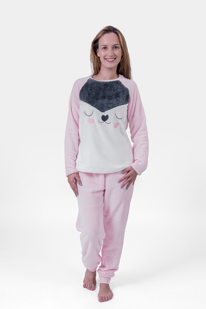 Sleep Well Woman Embroidered Coral Pyjama Set