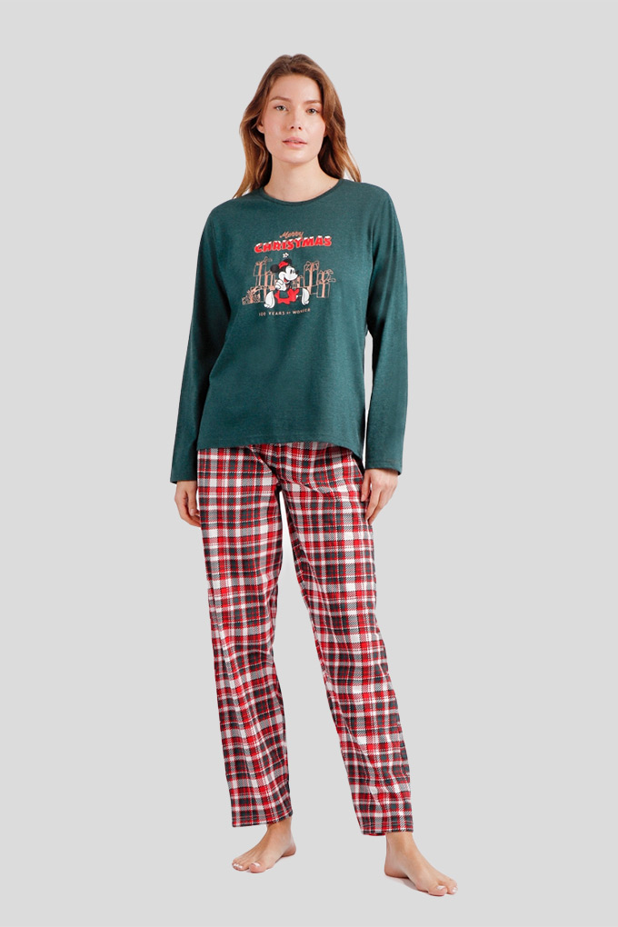 Merry Christmas Woman Printed Pyjama Set