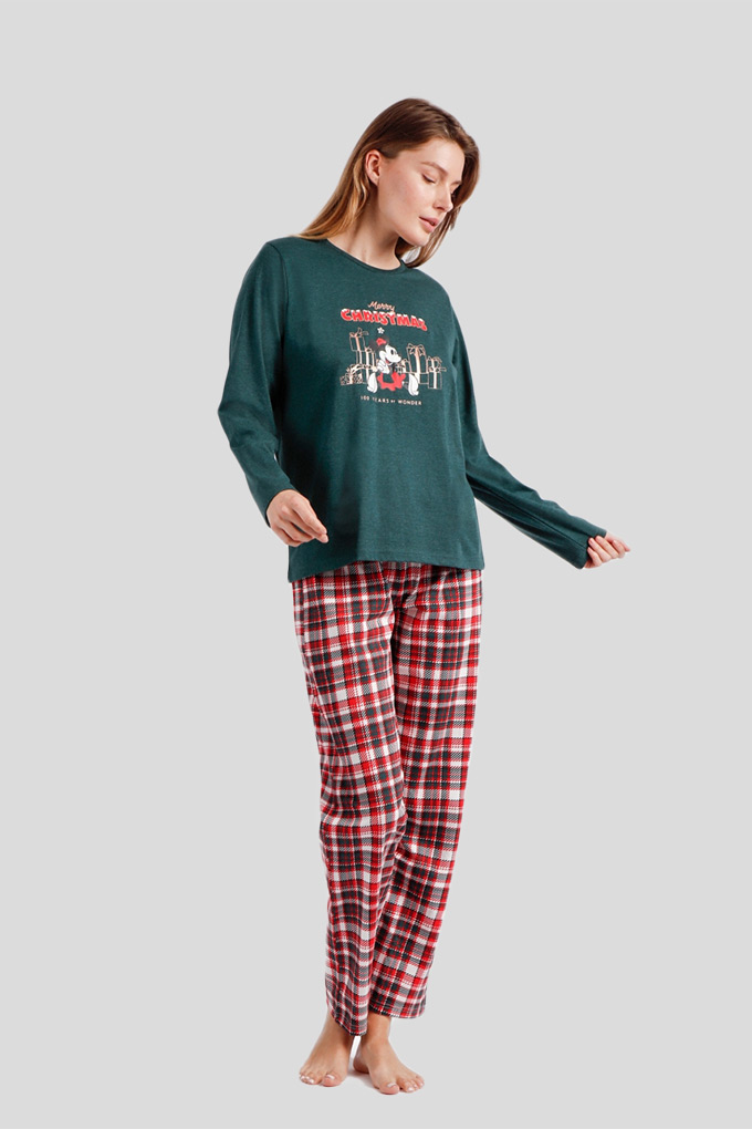 Merry Christmas Woman Printed Pyjama Set