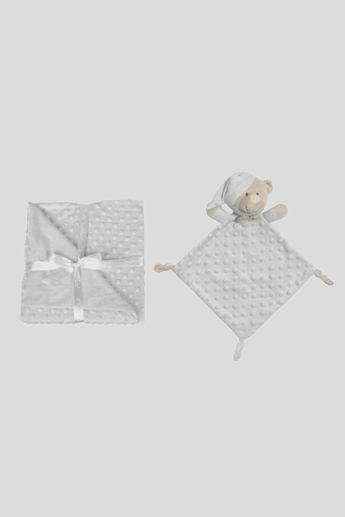Bear Doudou + Blanket Set
