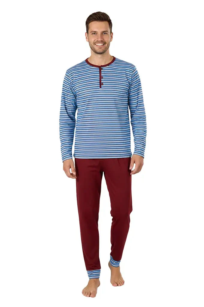 003006/2 Man Pyjama Set w/ Buttons