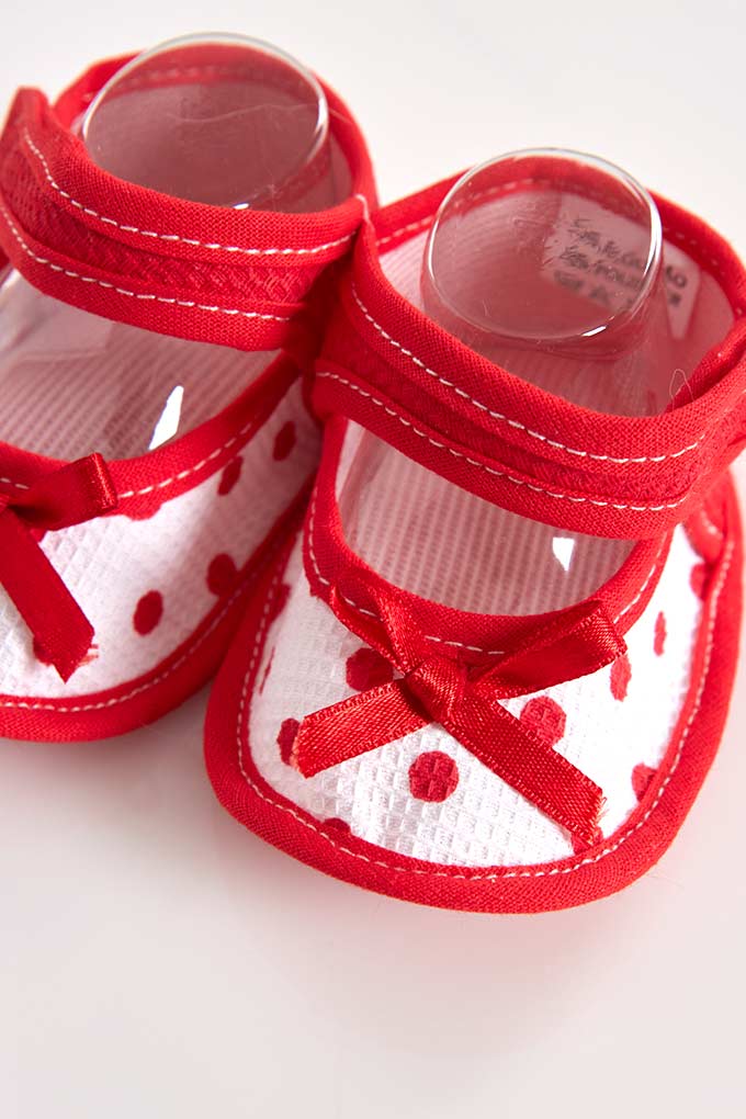 Dots Printed Baby Booties Sandal
