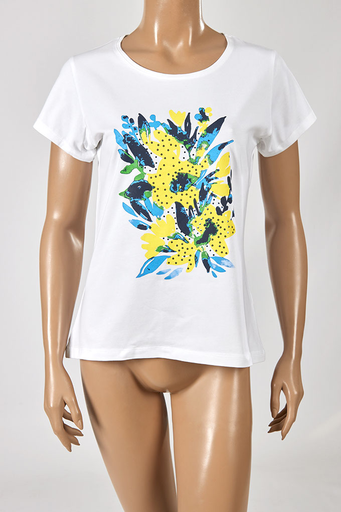 T-Shirt Estampada Senhora Flores_1