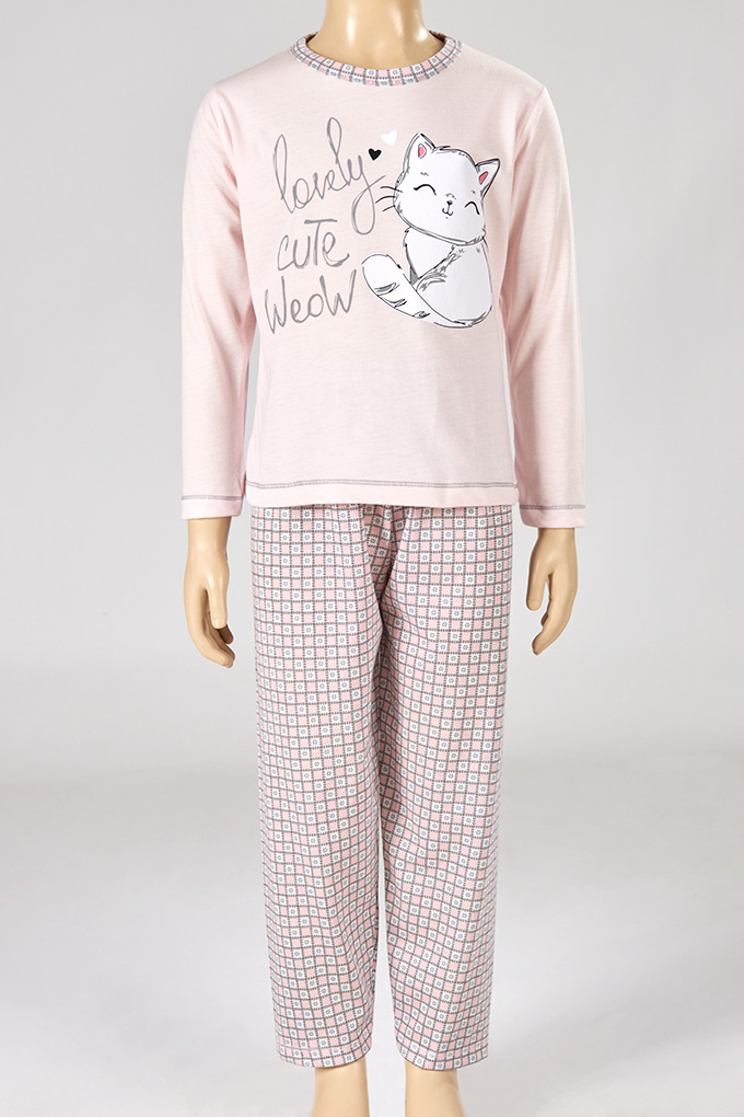 Weow Girl Printed Pyjama Set