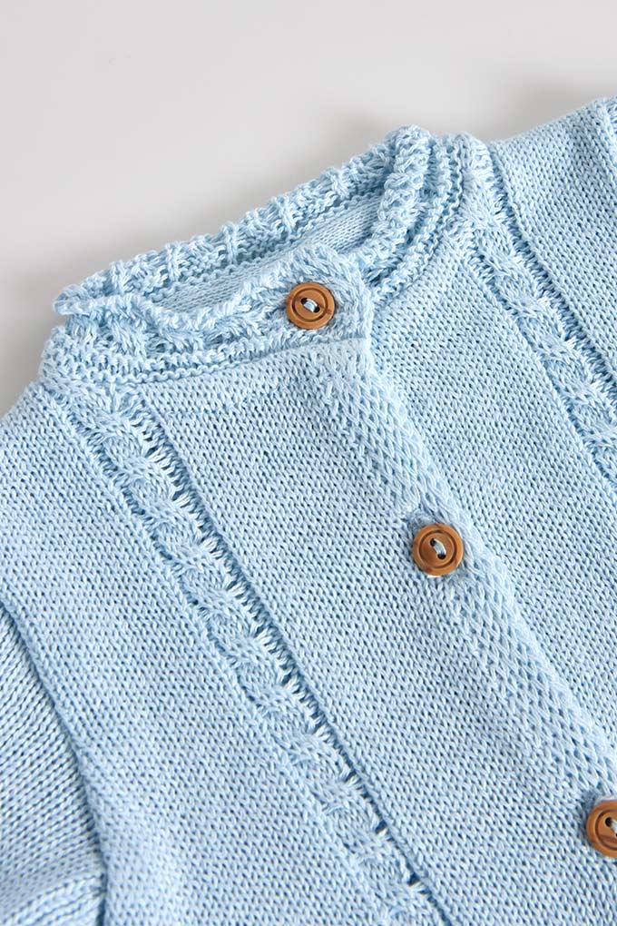 CAS063 Knitted Baby Jacket w/ Buttons