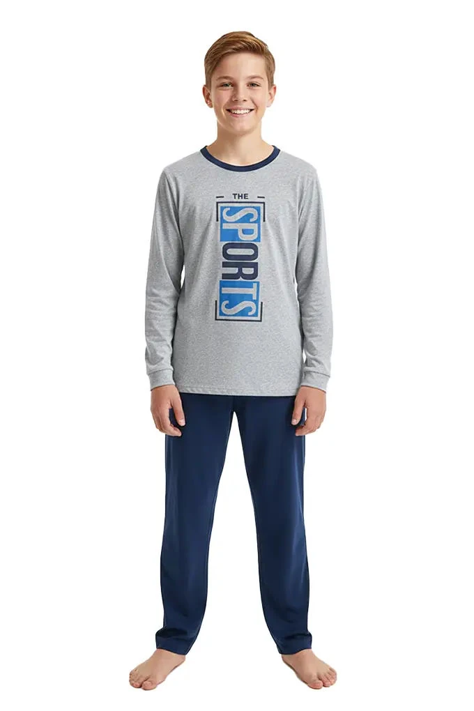 Sports Boy Teenager Printed Pyjama Set