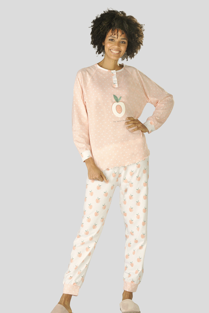 The Velvet Peach Woman Printed Pyjama Set