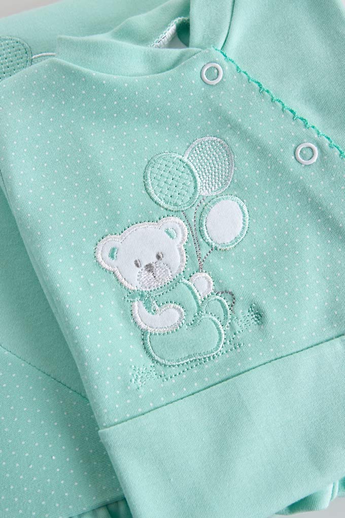 Dots Bear Baby Set Blanket + Babygrow