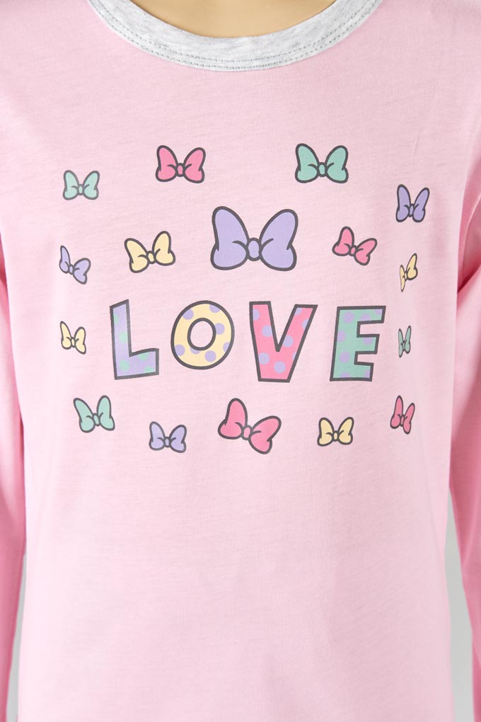 Love Girl Printed Pyjama Set