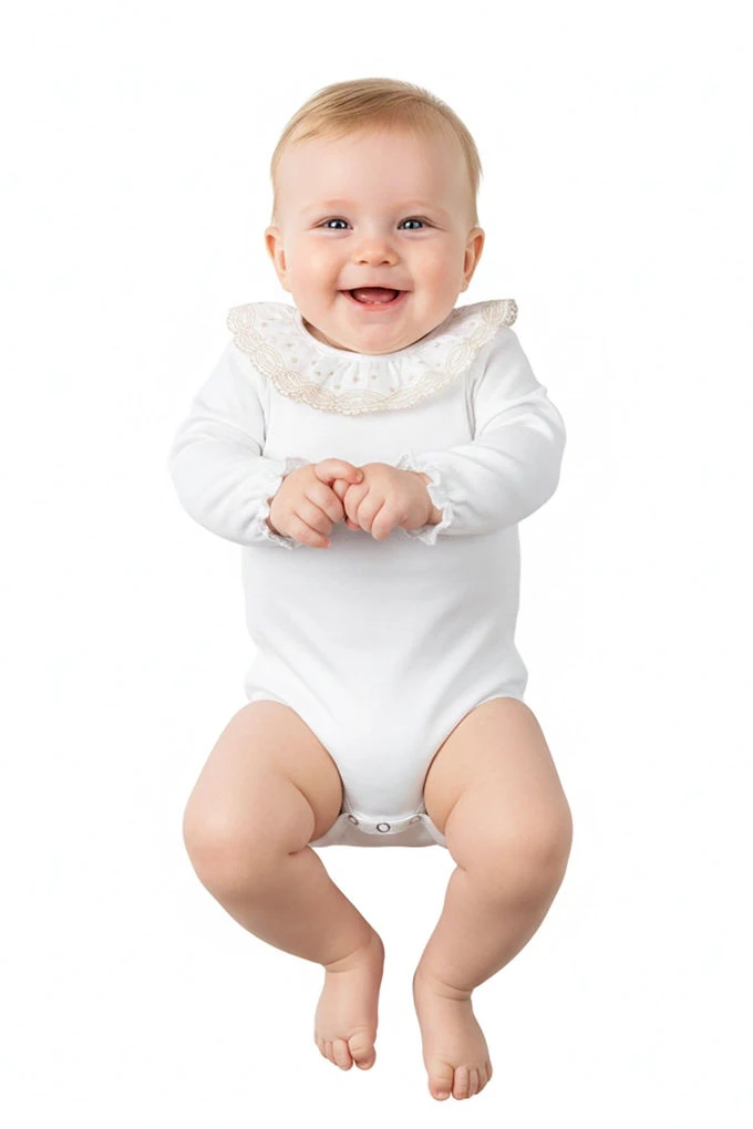 Bodysuit w/ Embroidered Collar