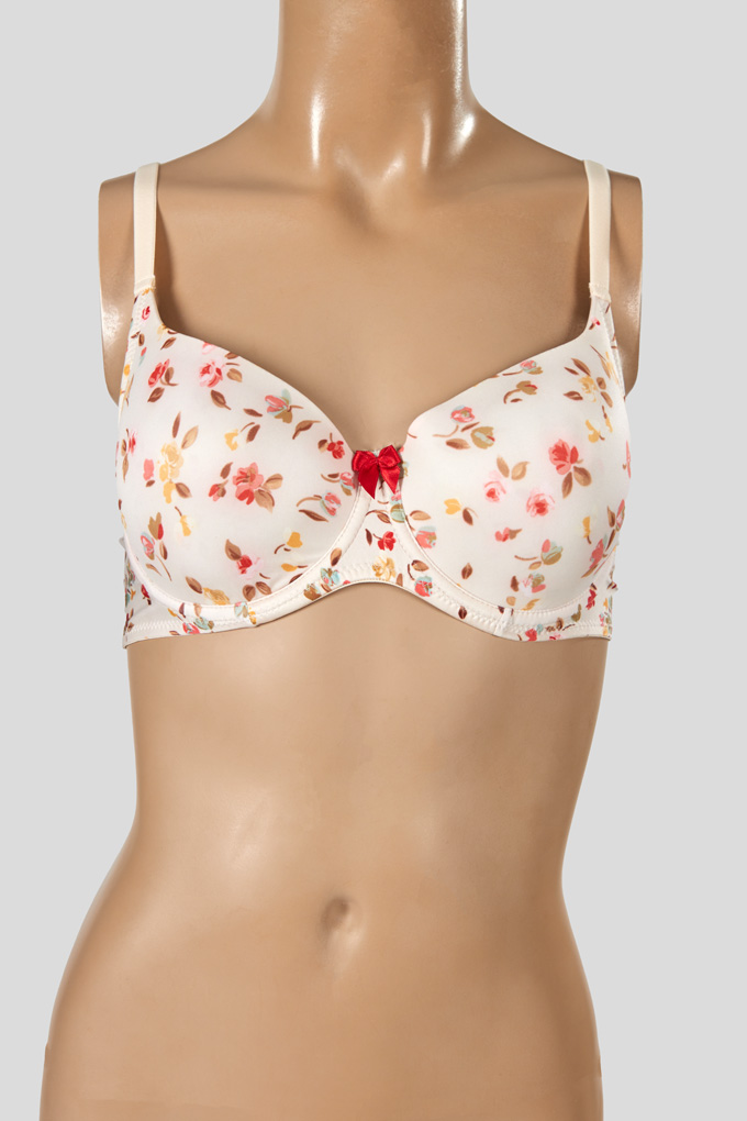 01LOW13 Cup B Underwire Printed Bra