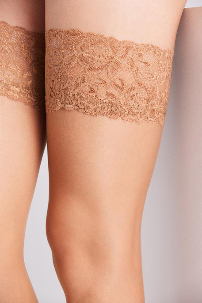 15 DEN Lace Top Hold Ups