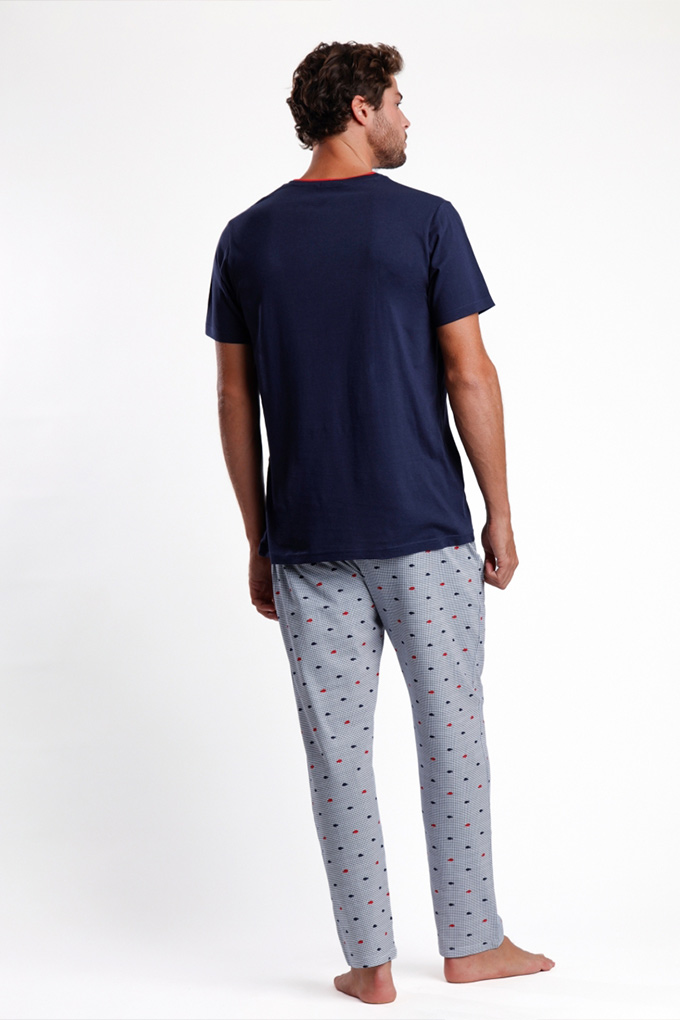 62135 Man Short Sleeve Pyjama Set w/ Pocket