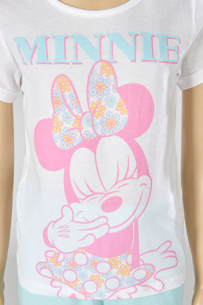 Minnie Girl Printed Short Sleeve Pyjama Set