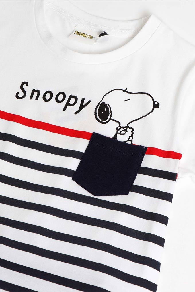 Peanuts Boy Printed Short Sleeve Pyjama Set