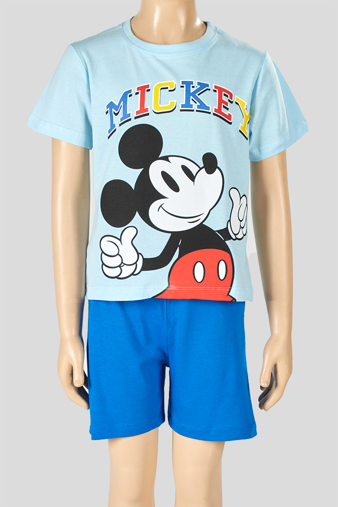 Pijama Estampado Manga Corta Niño Mickey