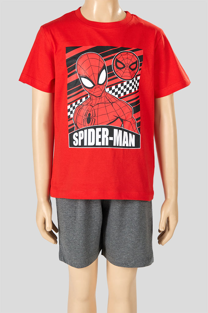 Spiderman Boy Printed Short Sleeve Pyjama Set