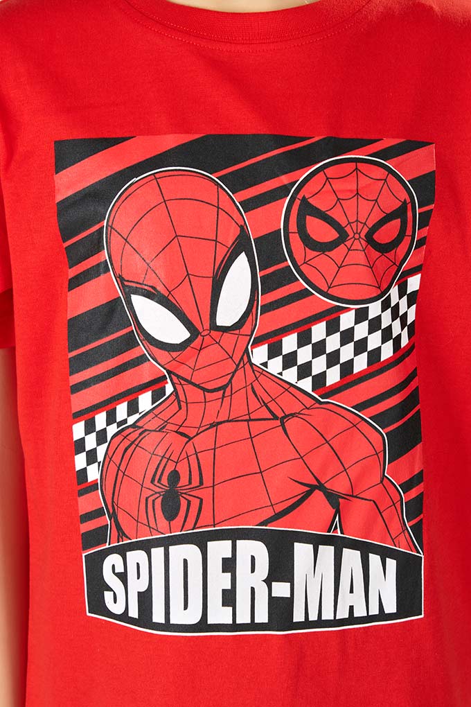 Spiderman Boy Printed Short Sleeve Pyjama Set