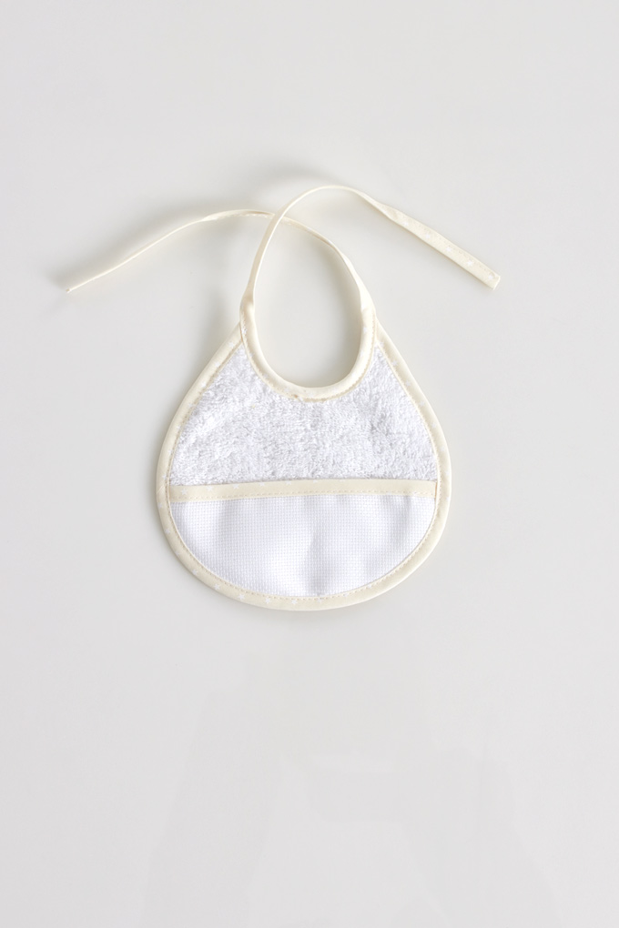 Round Terry Bibs f/ Embroidered