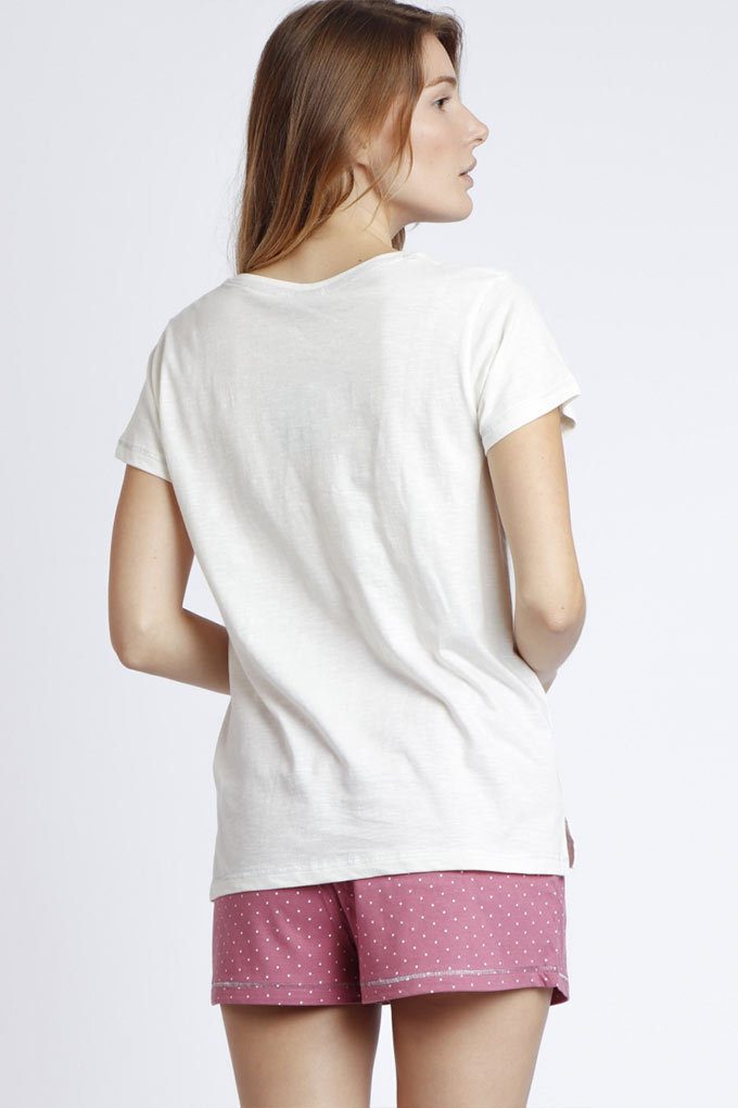 Minnie Woman Printed Short Sleeve Pyjama Set