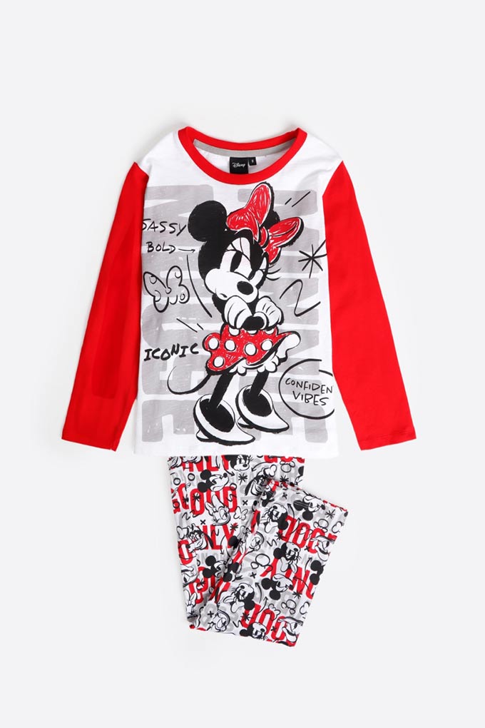 Minnie Girl Printed Pyjama Set
