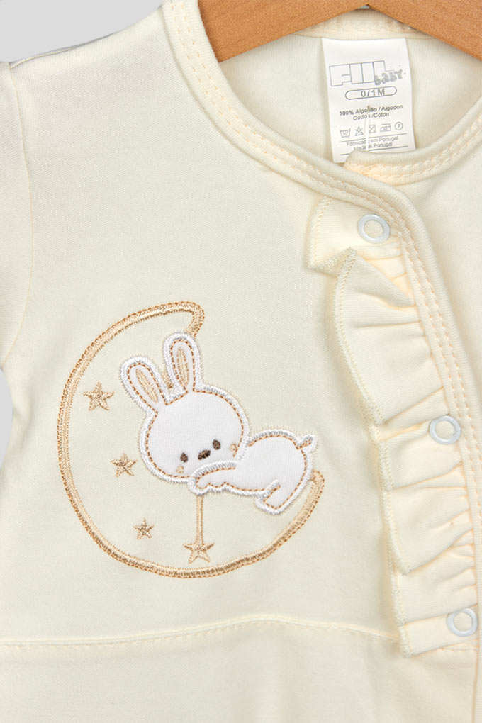 Bunny on the Moon Cotton Babygrow