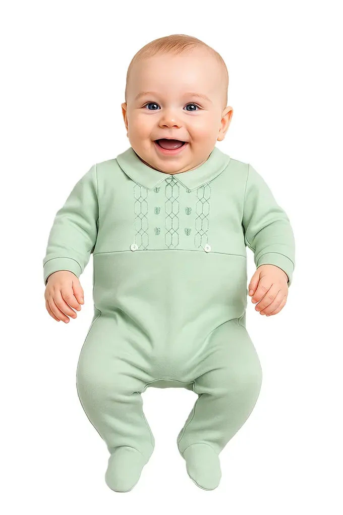 Geometric Cotton Babygrow