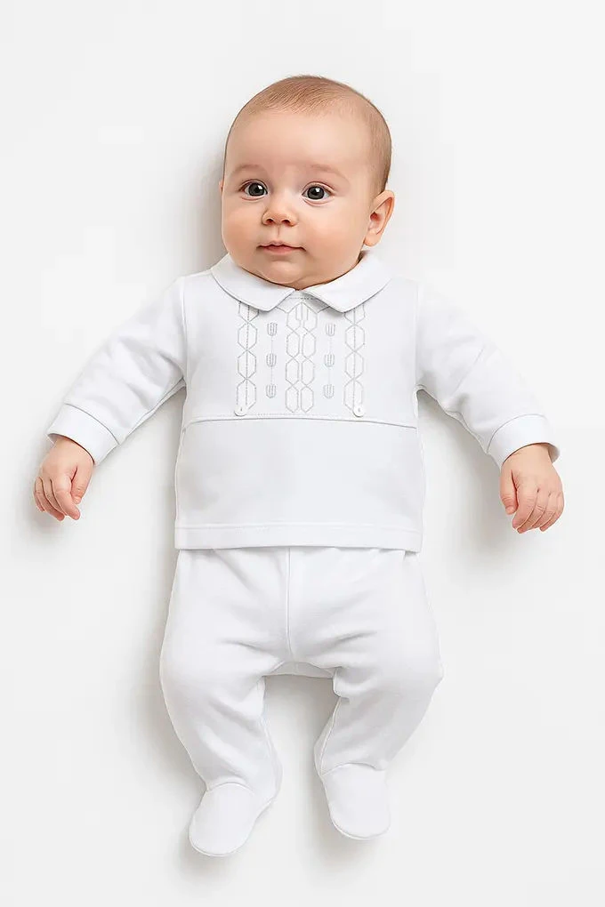 Geometric Cotton 2 Pieces Baby Set