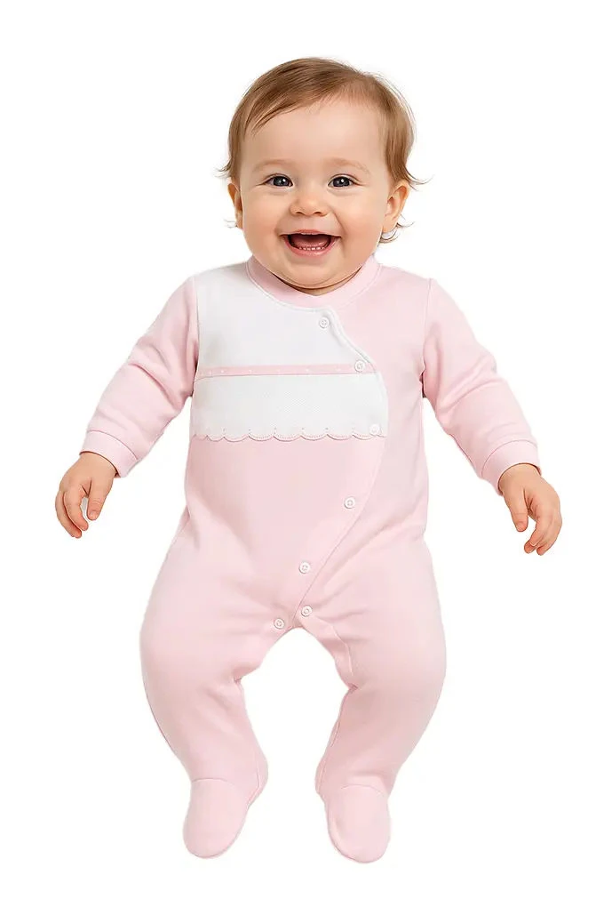 Cotton Babygrow f/ Embroidered