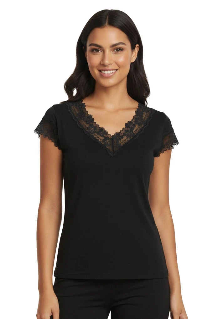 84-69 Woman Laced Modal Shirt