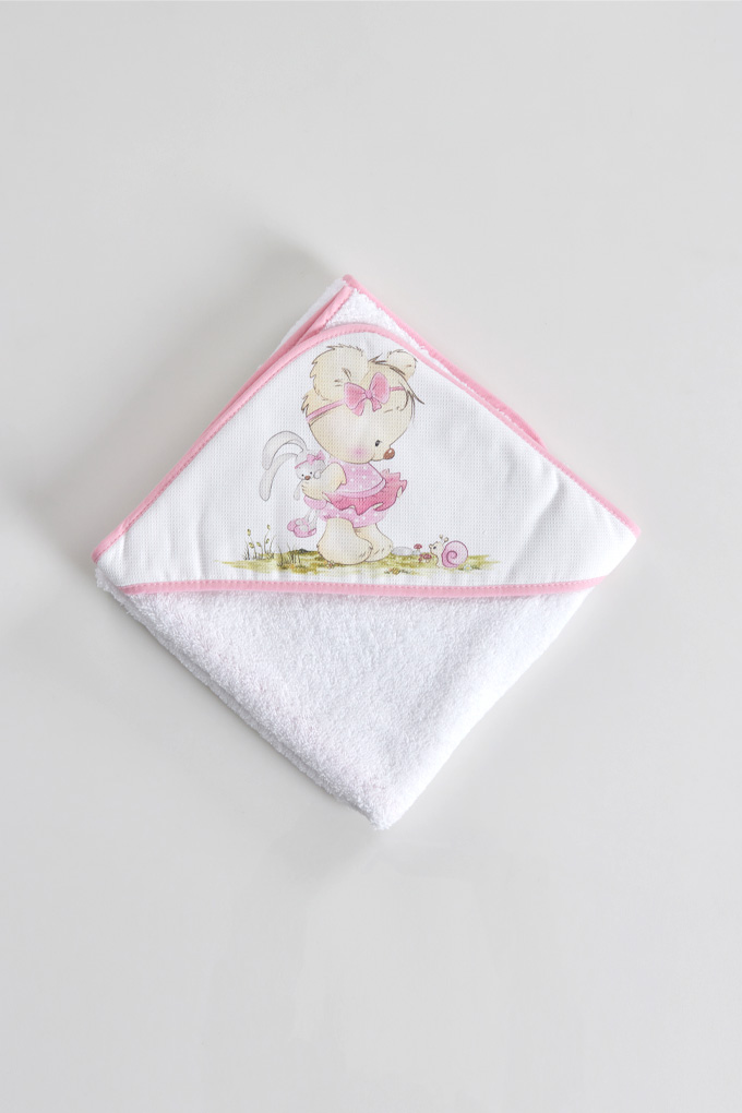 Coelho às Cavalitas Printed Baby Towel