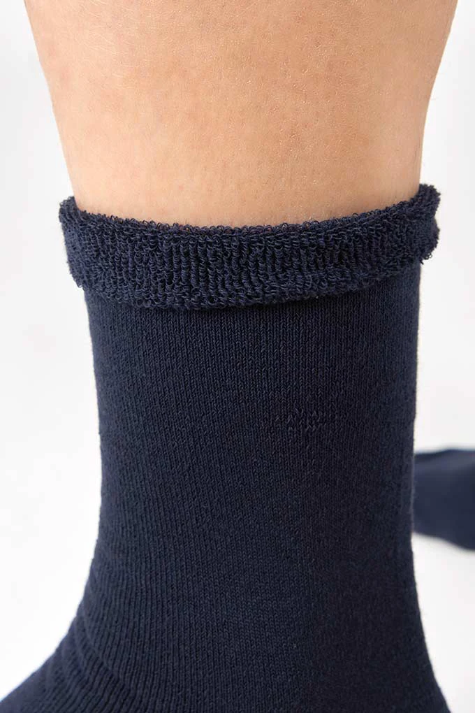 Unisex Linen Crew Socks w/o Cuff