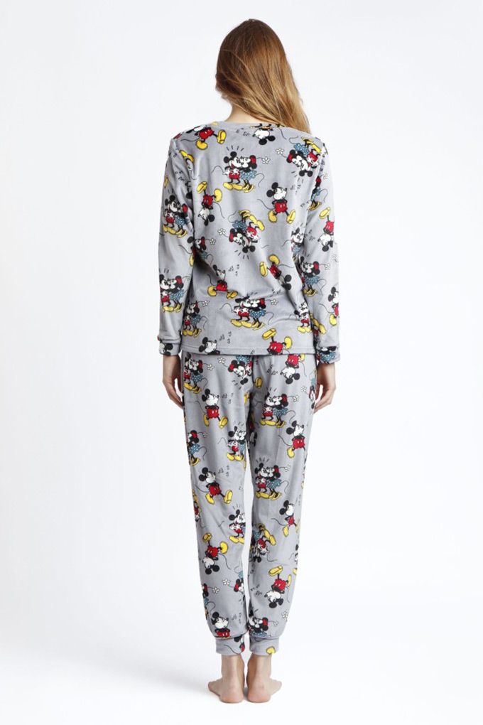 60572 Woman Printed Coral Pyjama Set