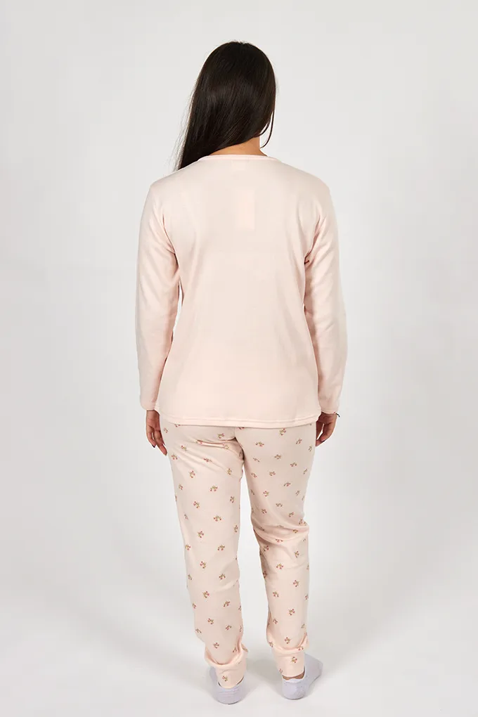 MS1309 Woman Printed Pyjama Set w/ Pocket