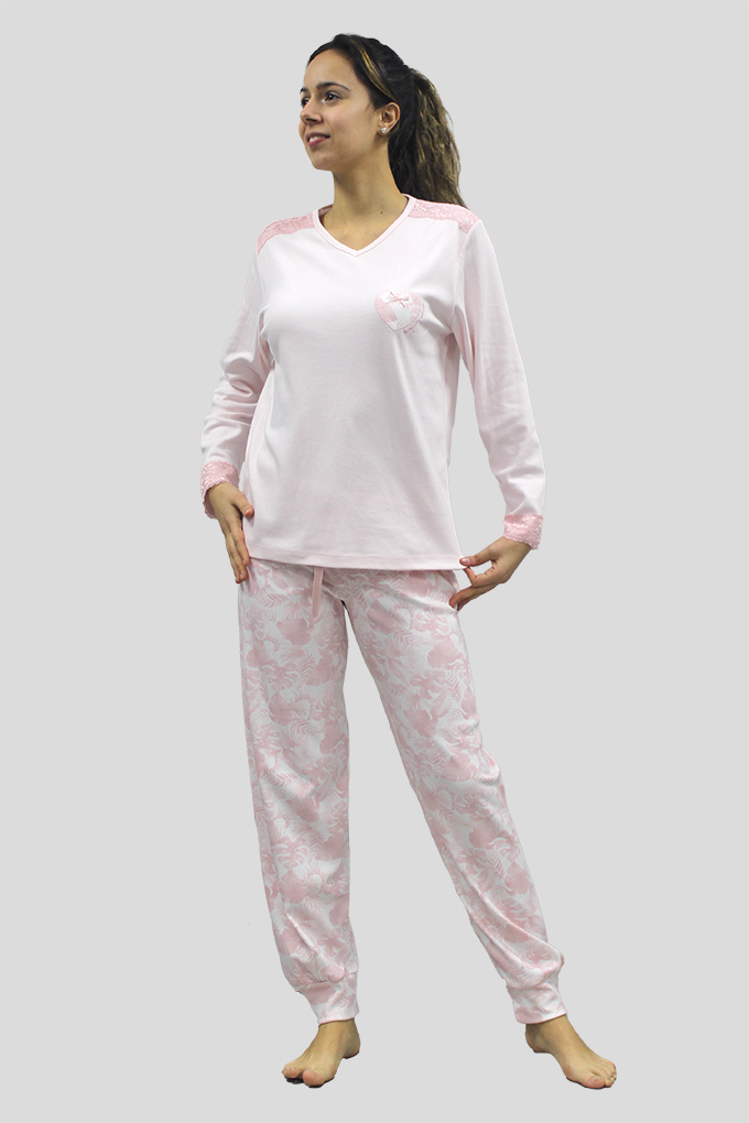 MS1345 Woman Thermal Printed Pyjama Set