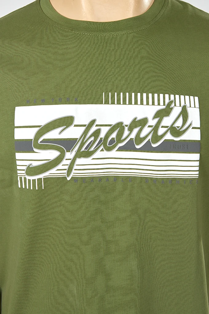 Sports Man Printed T-Shirt