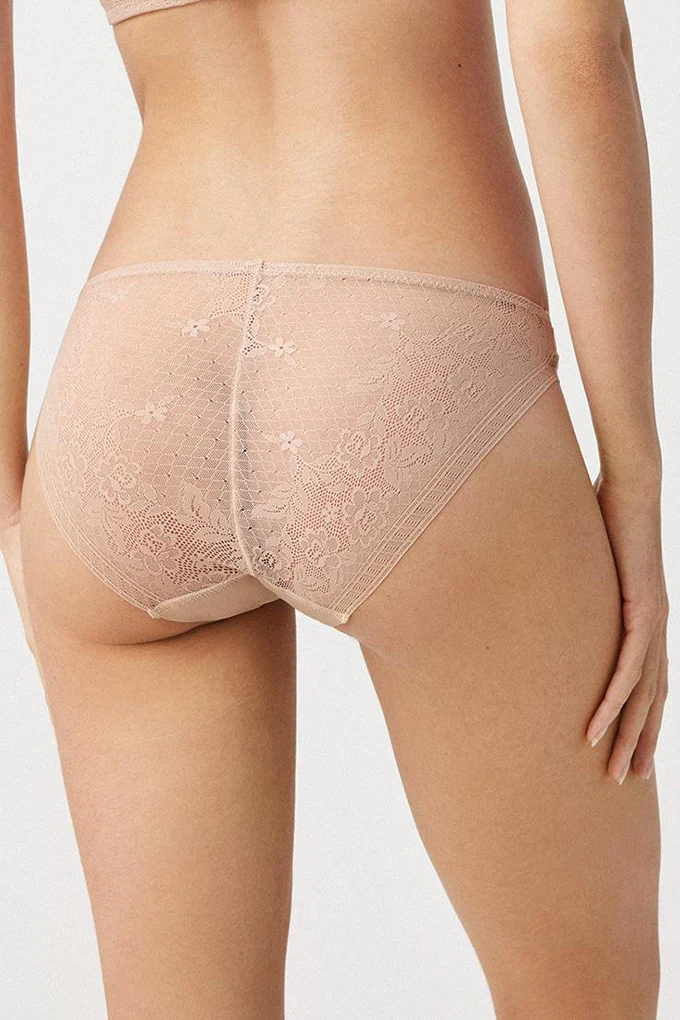 19670 Microfiber Laced Knickers