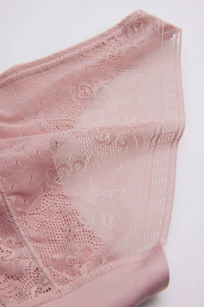 19670 Microfiber Laced Knickers
