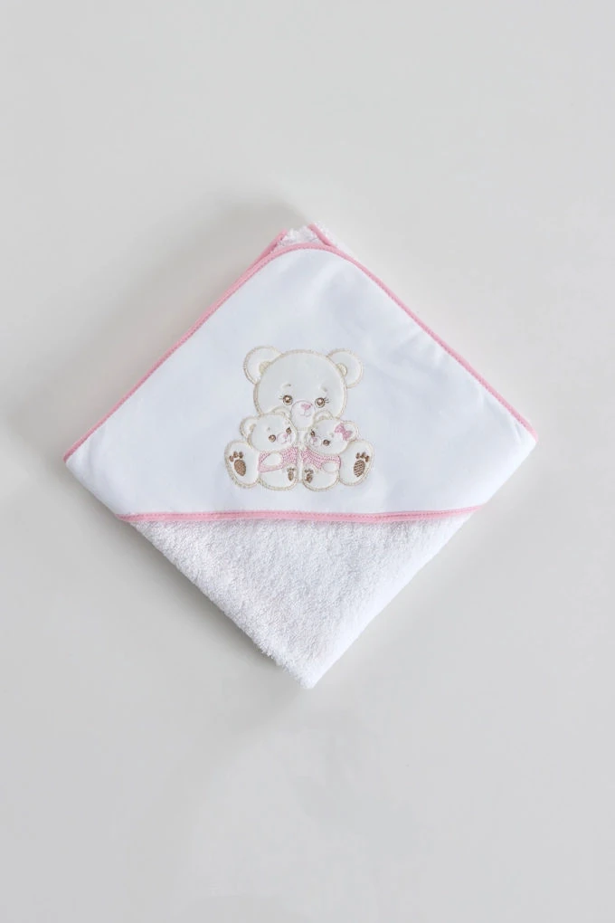 Mama Bear Embroidered Baby Towel