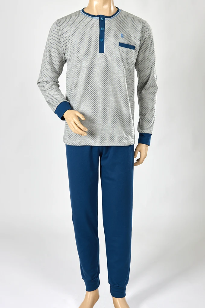 30004 Man Thermal Pyjama Set w/ Buttons